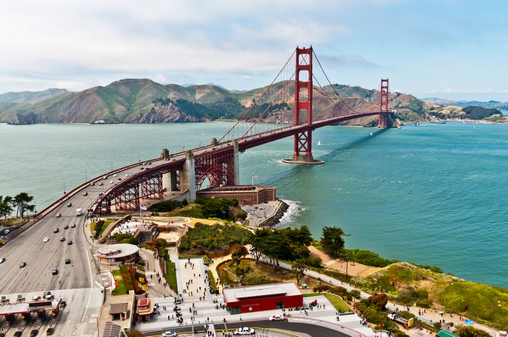 the Golden Gate Bridge