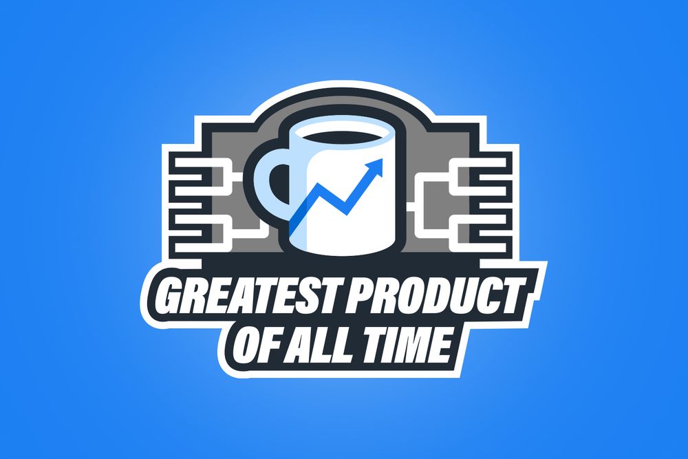Greatest product of all time logo