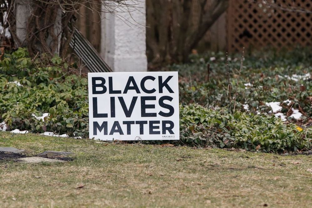 Black Lives Matter sign