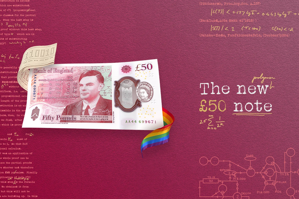 The new 50-pound banknote featuring Alan Turing