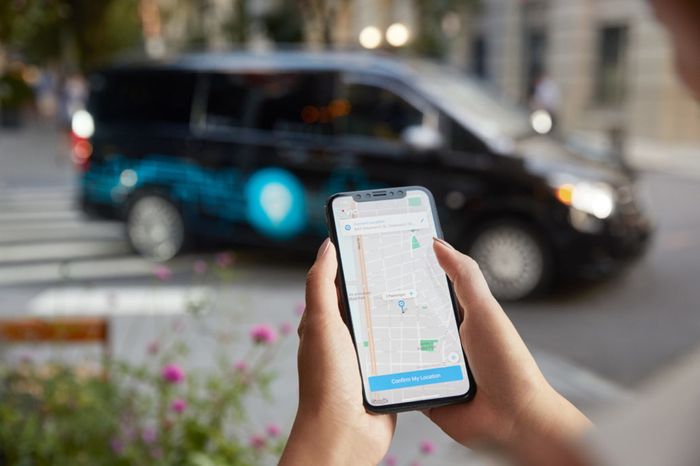 Via mobile app. The ride-hailing startup raised $400 million in Series E financing