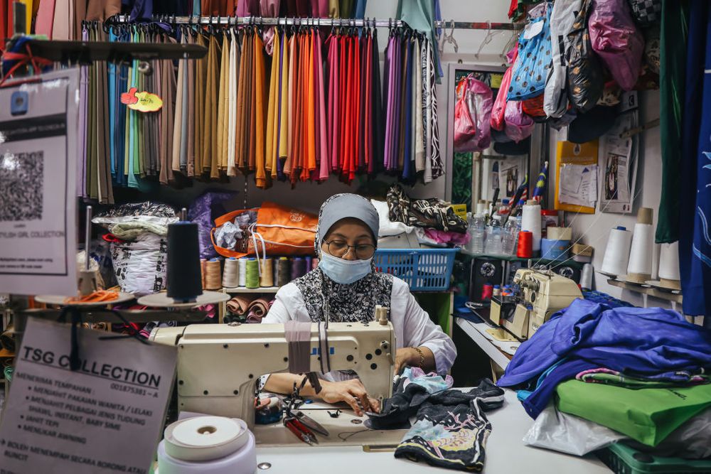 Woman in a shop 