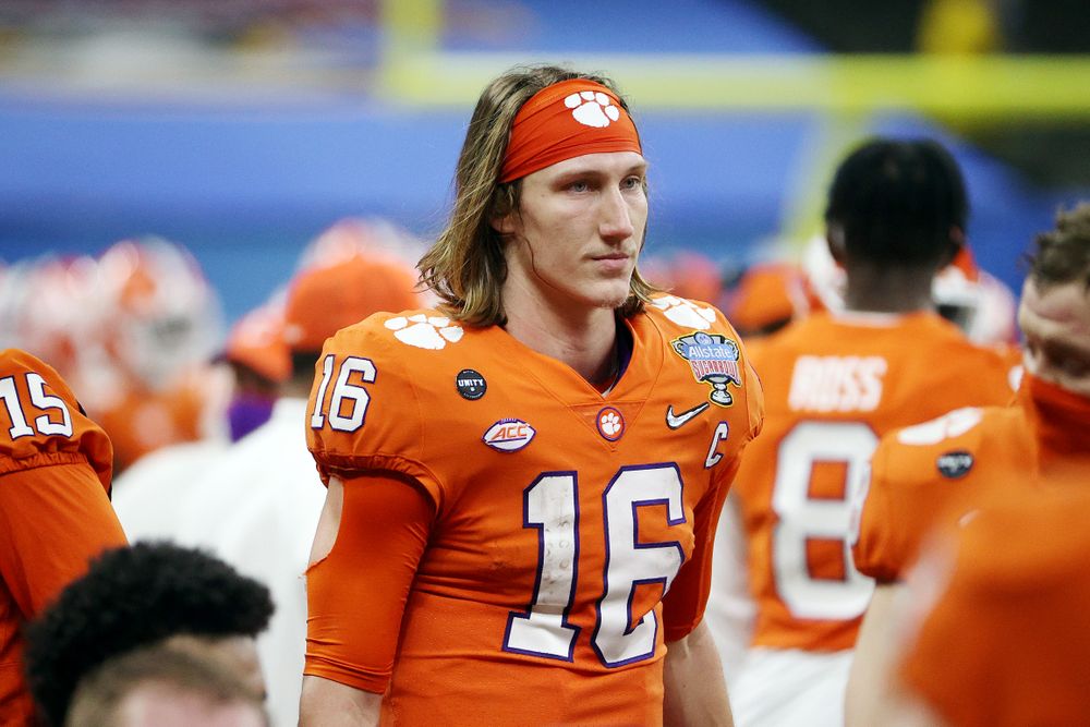 Trevor Lawrence in Clemson uniform