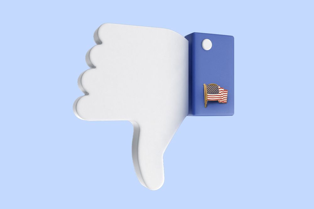 Thumbs down Facebook