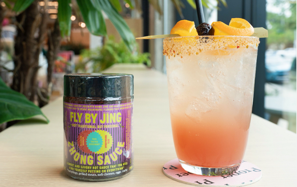 Fly by Jing sauce in a cocktail