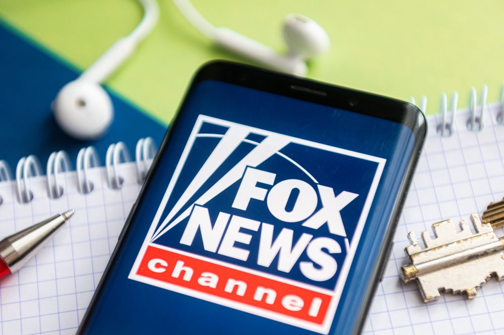 POLAND - 2021/02/09: In this photo illustration, a Fox News logo seen di...