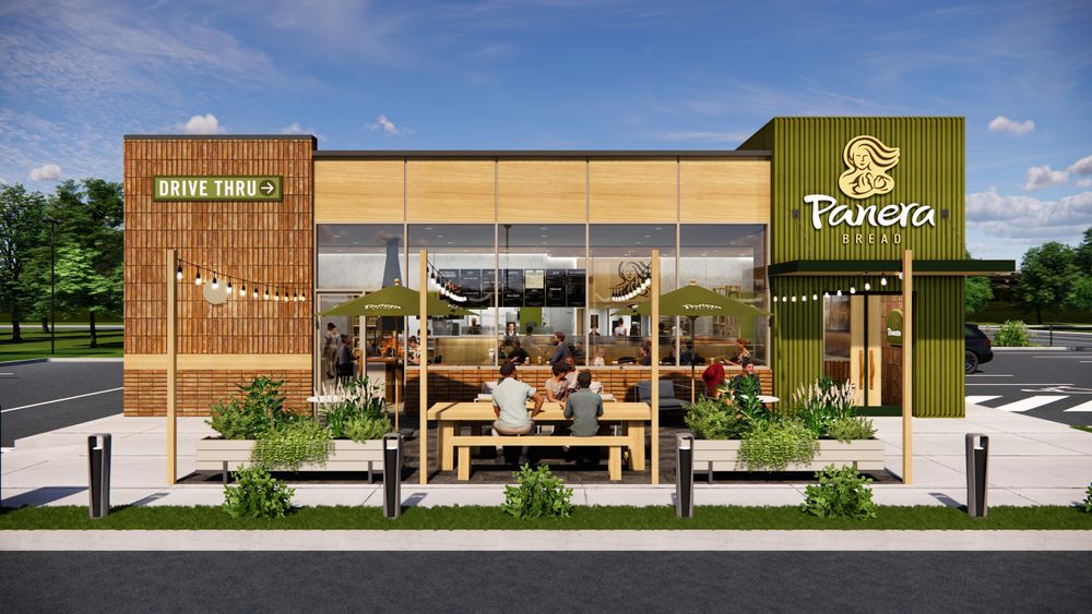 Panera's new restaurant concept with expanded drive-thru and upgraded tech
