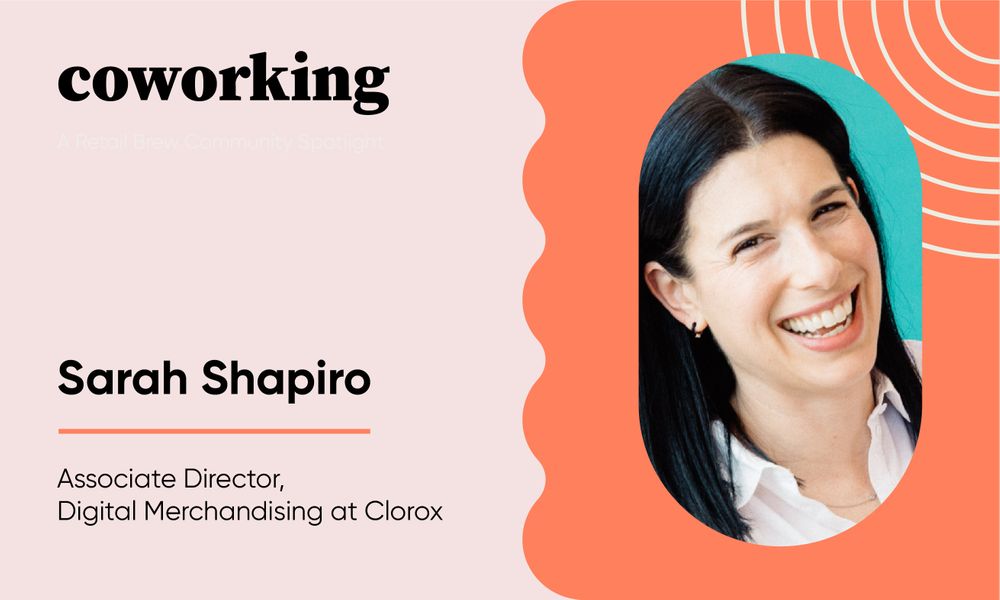 Sarah Shapiro from Clorox on a colorful background