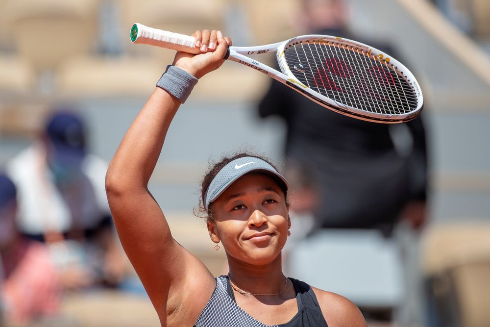 PARIS, FRANCE May 30. Naomi Osaka of Japan celebrates her victory