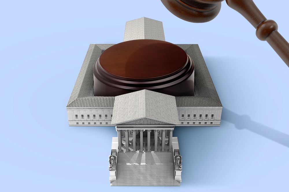 Illustration of the Supreme Court 