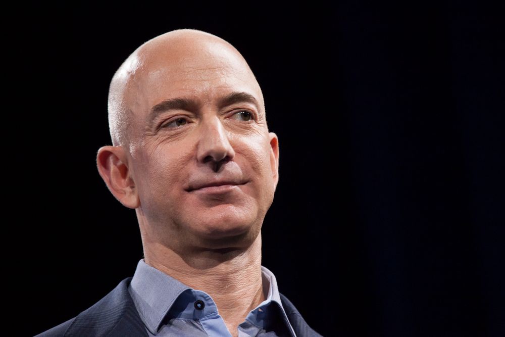 SEATTLE, WA - JUNE 18: Amazon.com founder and CEO Jeff Bezos presents th...