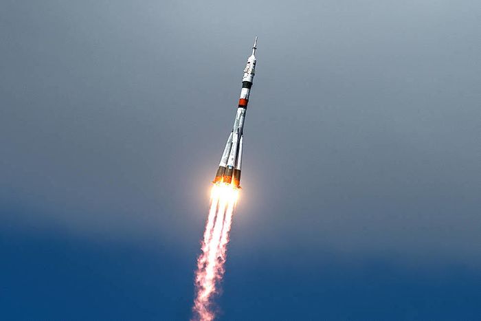 The Soyuz MS-16 lifts off from Site 31 at the Baikonur Cosmodrome in Kazakhstan Thursday, April 9, 2020 sending Expedition 63 crewmembers Chris Cassidy of NASA and Anatoly Ivanishin and Ivan Vagner of Roscosmos into orbit for a six-hour flight to the International Space Station and the start of a six-and-a-half month mission.
