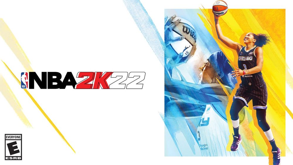 NBA 2K22 Video game cover art featuring Candace Parker