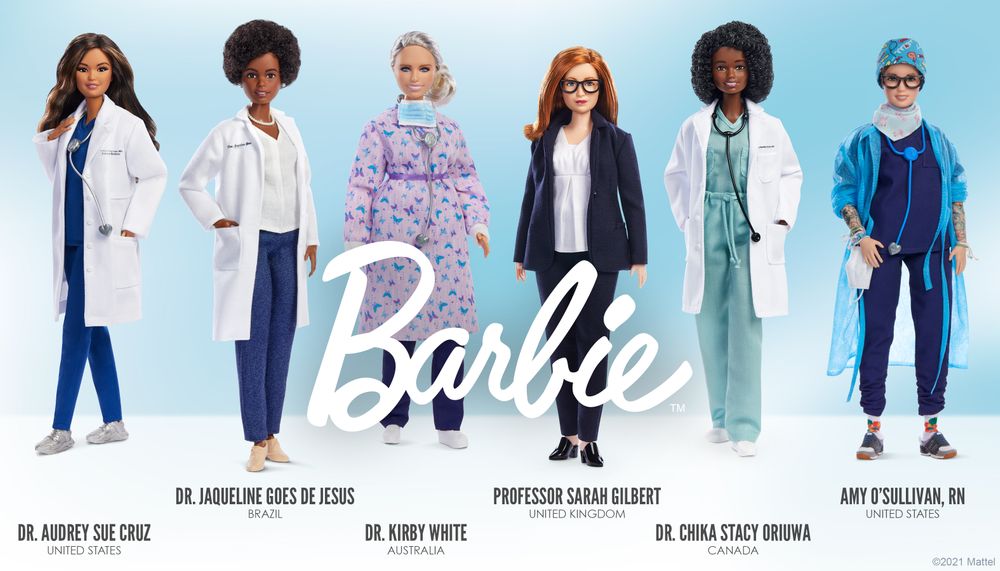 Barbie, health workers lineup