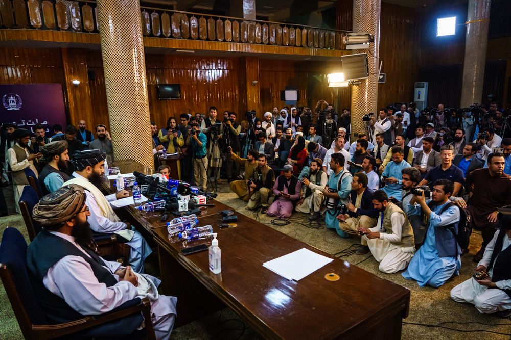 KABUL, AFGHANISTAN -- AUGUST 17, 2021: Zabihullah Mujahid, the Taliban s...