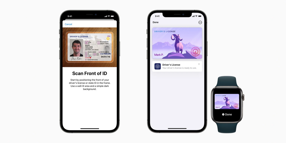 State ID in Apple wallet setup and on Apple watch