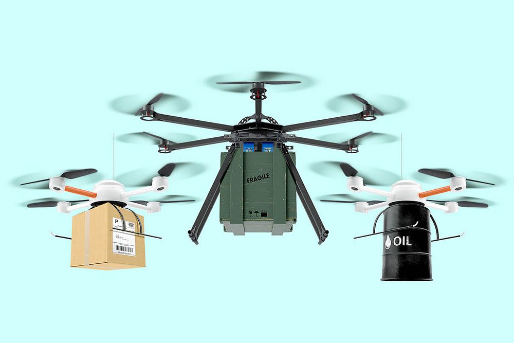 Delivery and inspection drones