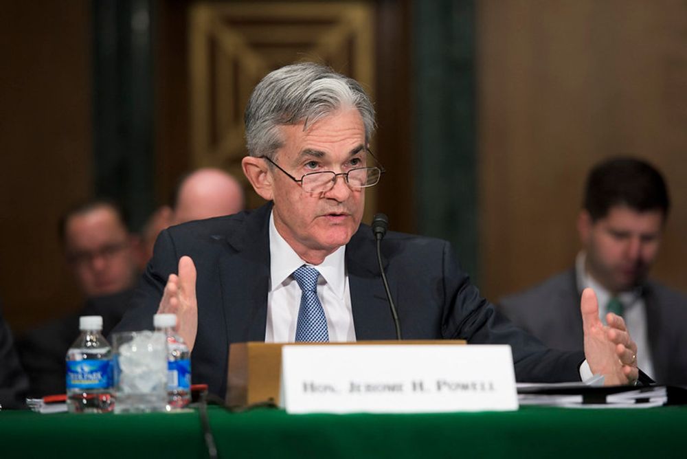 Jerome Powell testifying before Congress
