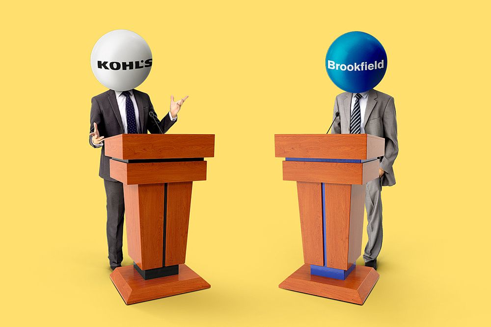 Kohls and Brookfield debate whether real malls are a disadvantage 