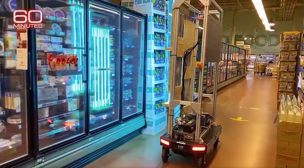 Amazon tests a UV light robot at Whole Foods