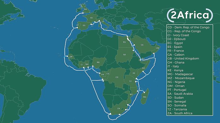 2Africa subsea cable