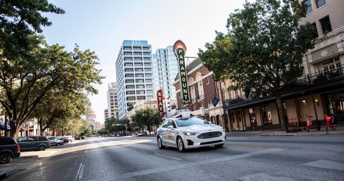 Argo test vehicle in Austin, Texas