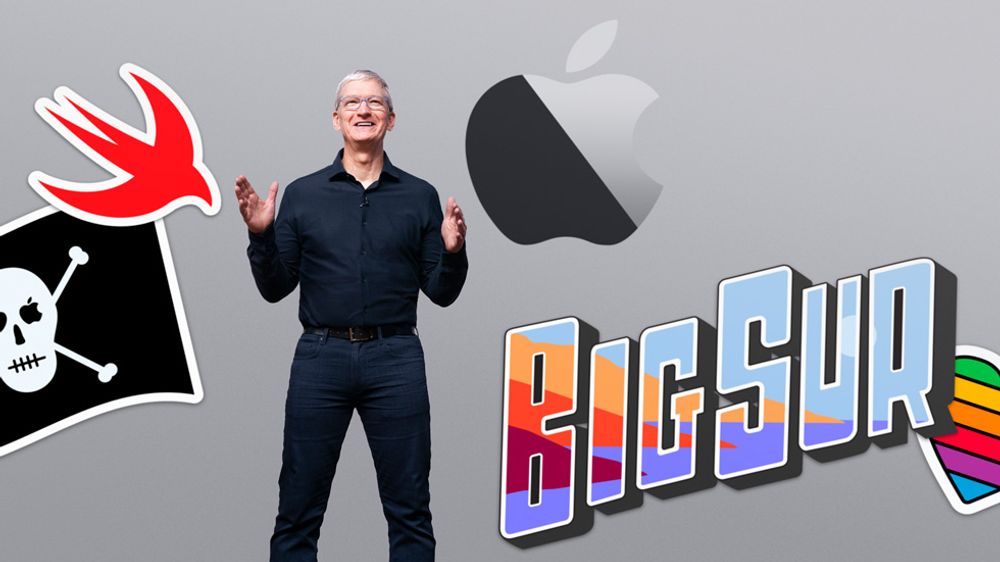 Apple CEO Tim Cook at keynote session of WWDC20