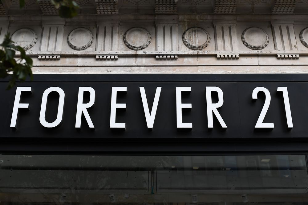 A fashion retail Forever 21 store is pictured in in London on September ...