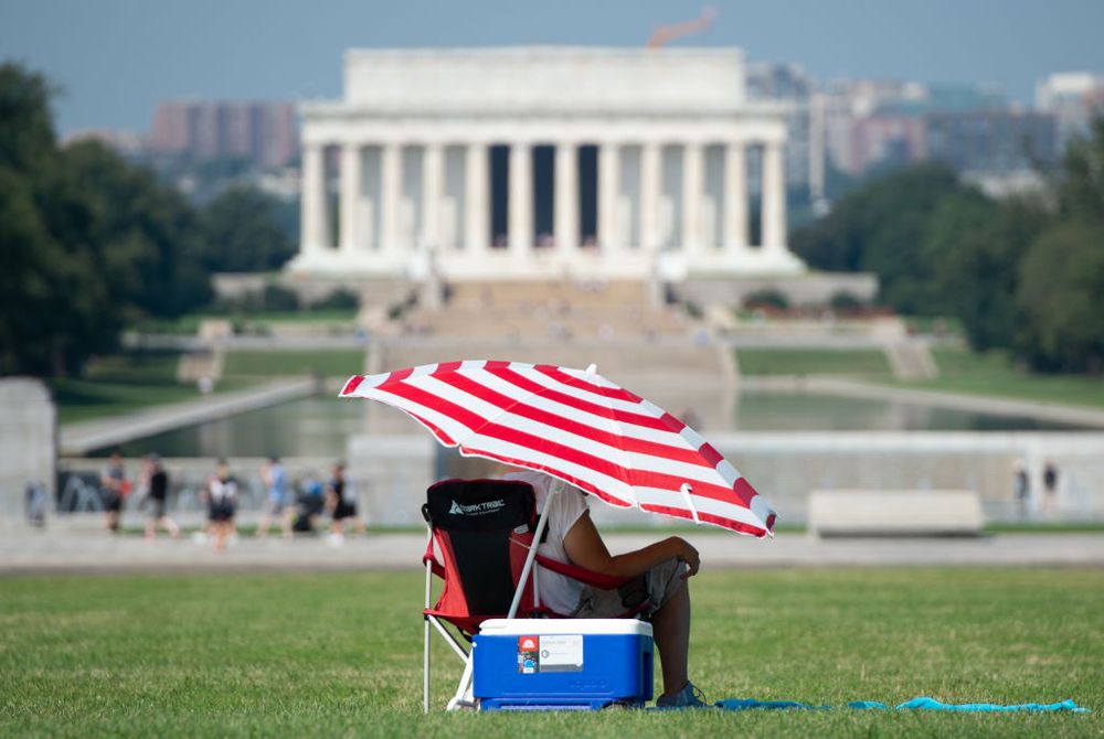 Sunbathing in Washington, D.C.