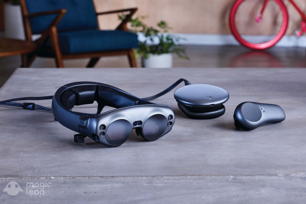 Magic Leap augmented reality headset, computer, and controller