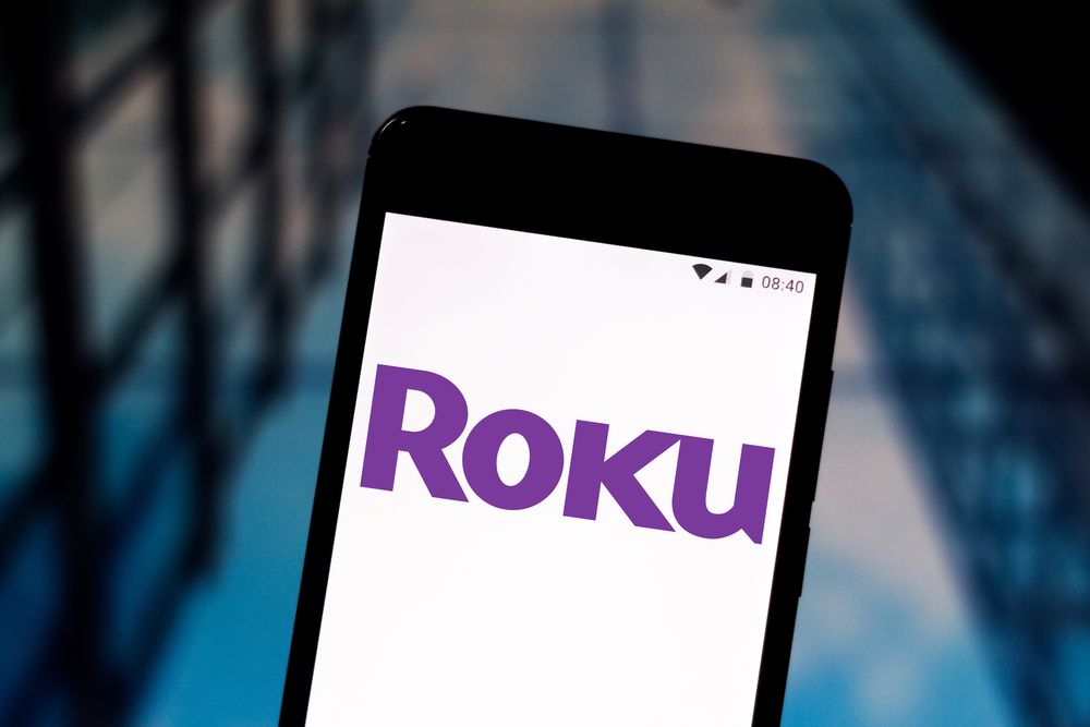 BRAZIL - 2019/08/06: In this photo illustration the Roku logo is seen di...