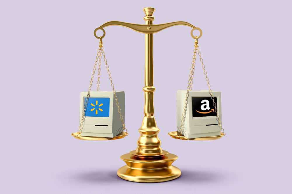 Walmart vs. Amazon scale image