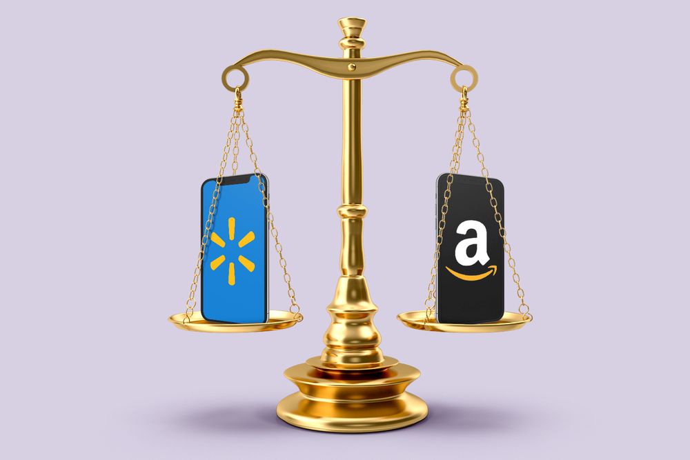 Amazon vs. Walmart plus scale