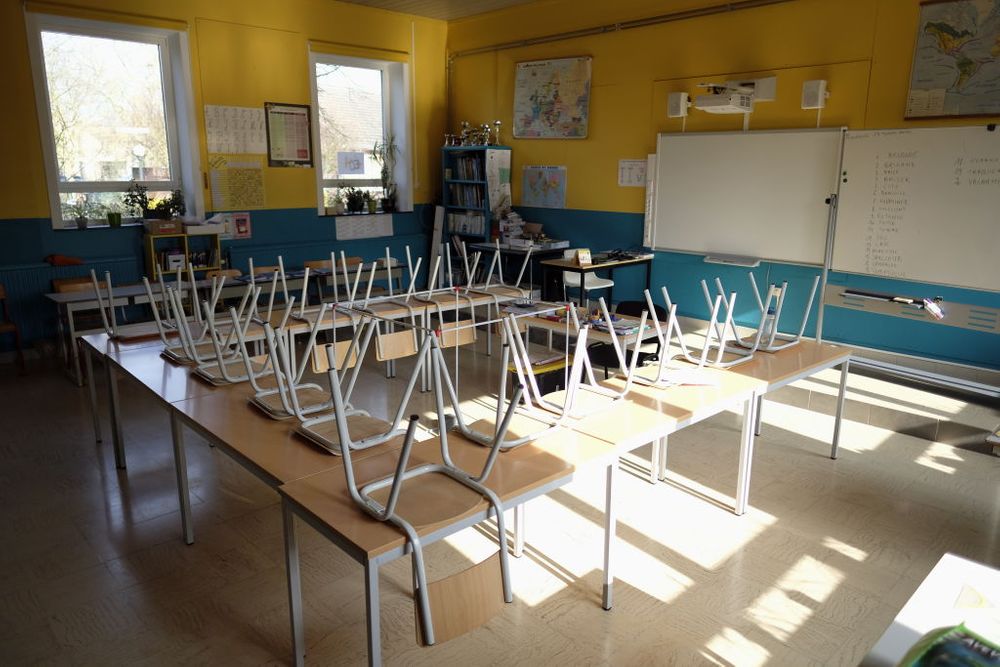 Empty classroom