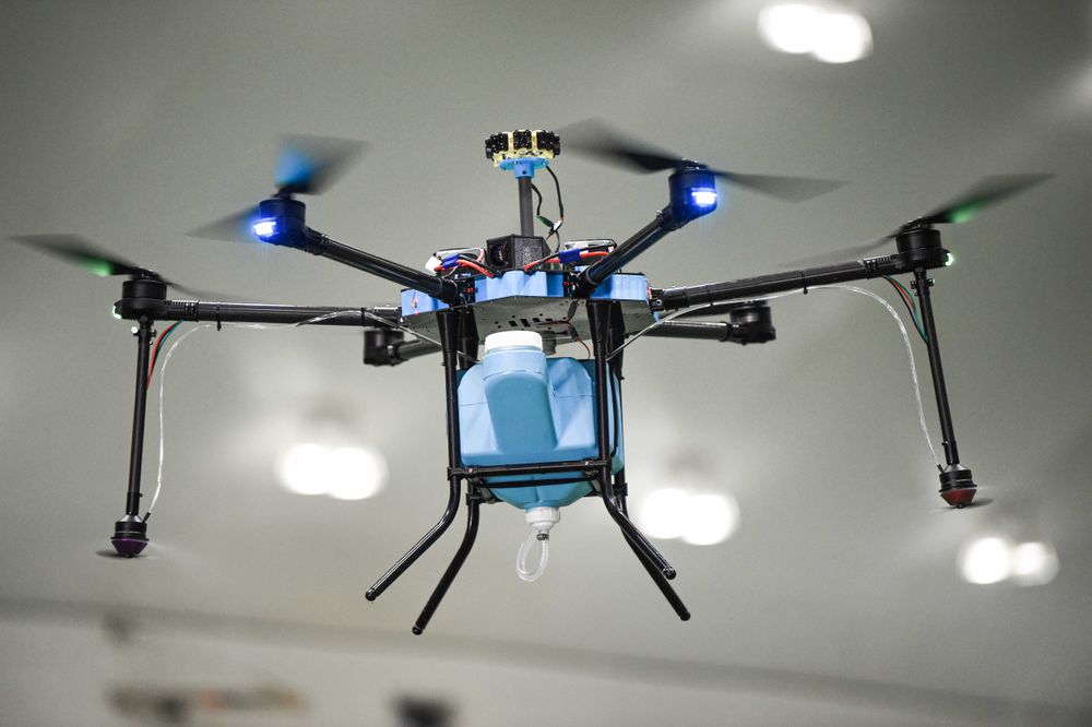 Atlanta Falcons Stadium Disinfecting Drone