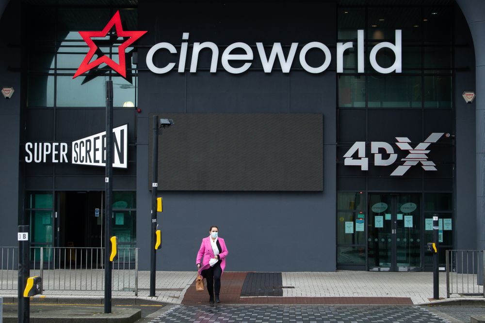 CARDIFF, WALES - OCTOBER 04: A general view of the Cineworld cinema on O...