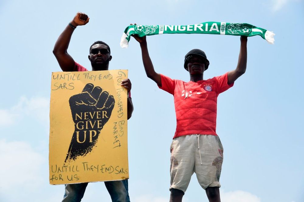 Nigeria protestors 