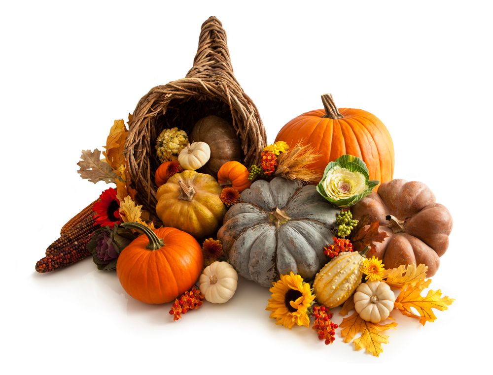 An overflowing cornucopia