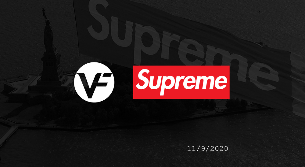 Screenshot of first slide from VF Corp investor dek for Supreme acquisition
