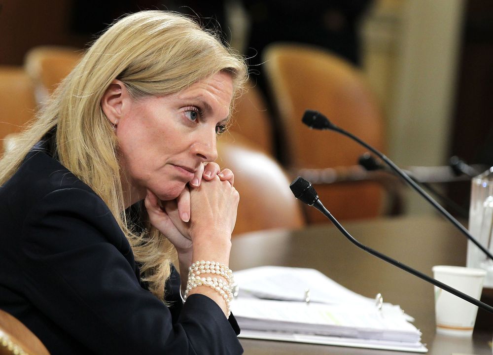 Under U.S. Secretary of State Lael Brainard testifies during a hearing before the House Ways and Means Committee