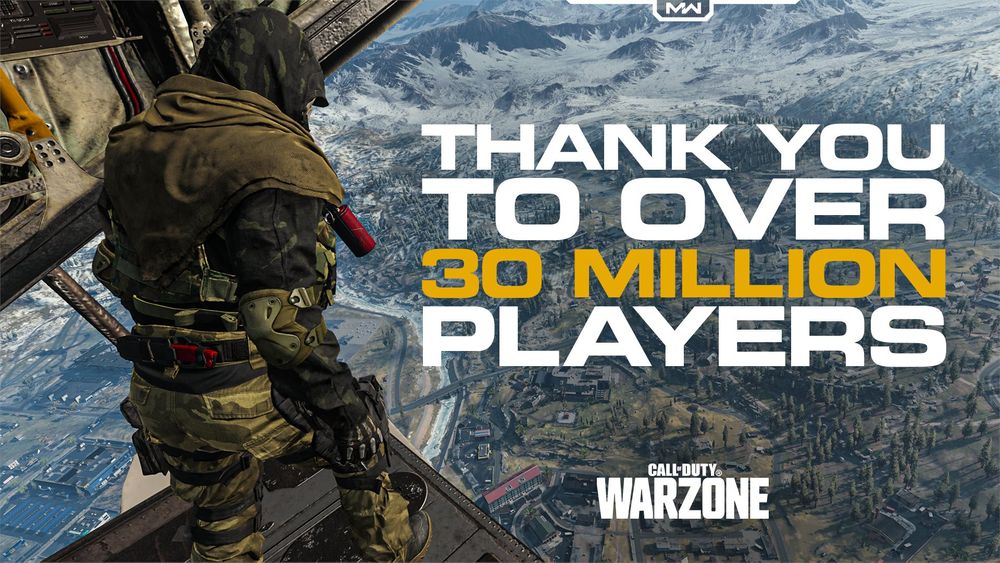 Call of Duty Warzone passes 30 million players in under two weeks