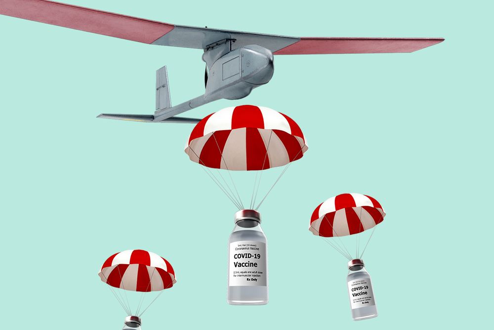 Zipline drone delivery of Covid vaccines
